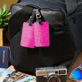 Etiqueta De Bagagem Minimalismo Rosa