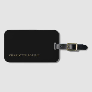 Etiqueta De Bagagem Minimalista Elegante Clássico Profissional Simples