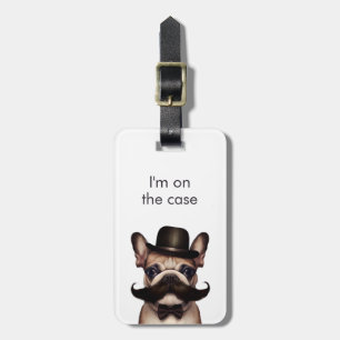 Etiqueta De Bagagem Mínimo Engraçado, estou no caso Frenchie
