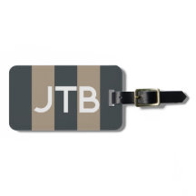 Mínimo Másculino Monograma de Bagagem em Estampage