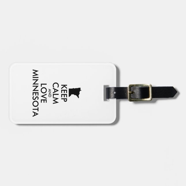 Etiqueta De Bagagem MINNESOTA personalizável (Frente Horizontal)