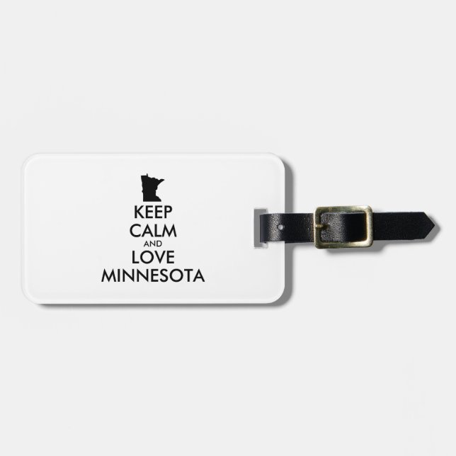 Etiqueta De Bagagem MINNESOTA personalizável (Frente Horizontal)