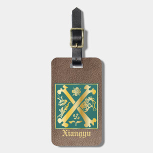 Etiqueta De Bagagem Mítica do século XVI cria Capital Decorativo X