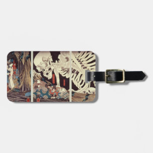 Etiqueta De Bagagem Mitsukini que provoca o espectro de esqueleto,