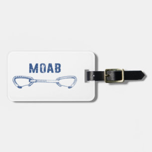 Etiqueta De Bagagem Moab Utah Escalando QuickDrabing