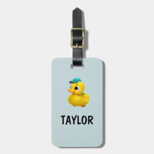 Etiqueta De Bagagem Mochila Bolsa Colorida Personalizada Pato de Borra