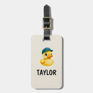 Etiqueta De Bagagem Mochila Bolsa Personalizada Colorida Pato de Borra