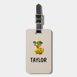 Etiqueta De Bagagem Mochila Colorida Personalizada Pato de Borracha