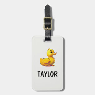 Etiqueta De Bagagem Mochila Colorida Personalizada Pato de Borracha