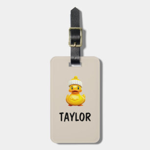 Etiqueta De Bagagem Mochila Colorida Personalizada Pato de Borracha