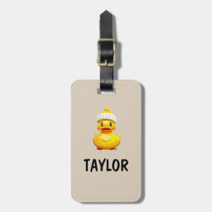 Etiqueta De Bagagem Mochila Colorida Personalizada Pato de Borracha