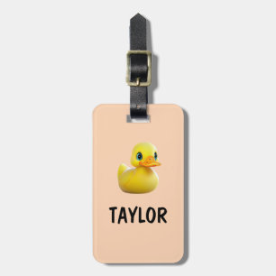 Etiqueta De Bagagem Mochila Colorida Personalizada Pato de Borracha