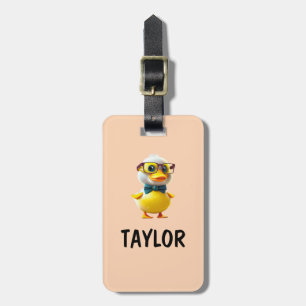 Etiqueta De Bagagem Mochila Colorida Personalizada Pato de Borracha