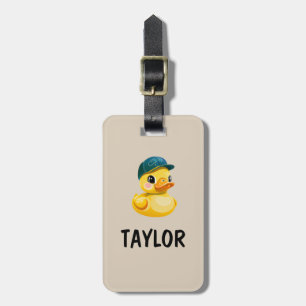 Etiqueta De Bagagem Mochila Colorida Personalizada Pato de Borracha