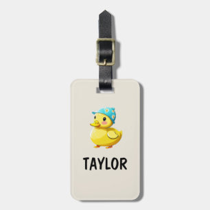 Etiqueta De Bagagem Mochila Colorida Personalizada Pato de Borracha