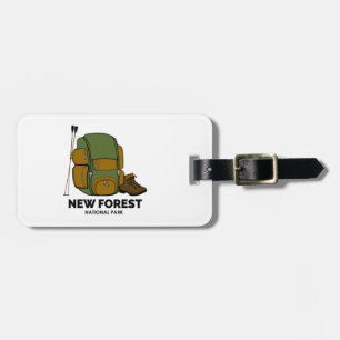 Etiqueta De Bagagem Mochila do Parque Nacional New Forest