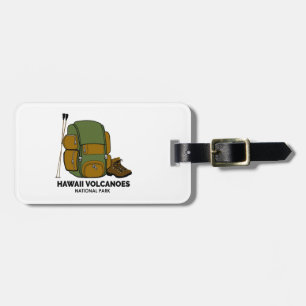 Etiqueta De Bagagem Mochila Nacional dos Vulcões do Havaí