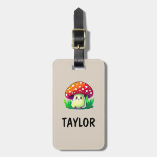 Etiqueta De Bagagem Mochila Personalizada da Marca Colorida do Mushroo