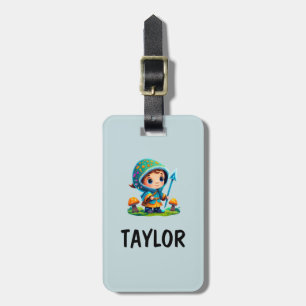 Etiqueta De Bagagem Mochila Personalizada da Marca Colorida do Mushroo