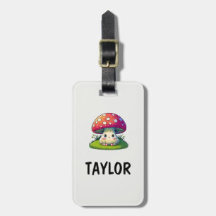 Etiqueta De Bagagem Mochila Personalizada da Marca Colorida do Mushroo