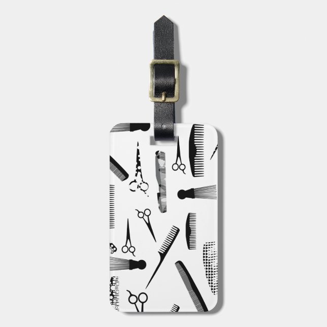 Etiqueta De Bagagem Moda natural de cabelo (Frente Vertical)