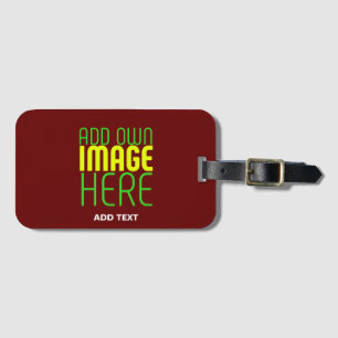 ETIQUETA DE BAGAGEM MODELO DE TEXTO DE IMAGEM DE ÓXBULOS SIMPLES EDITÁ