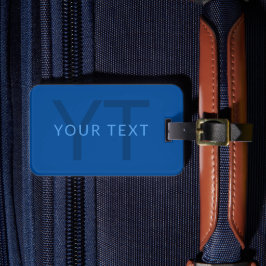 Etiqueta De Bagagem Modelo de Texto Editável para Nome Monograma Etc.