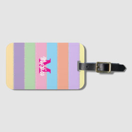 Etiqueta De Bagagem Modern elegant cute simple shiny 