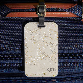 Etiqueta De Bagagem Modern Floral