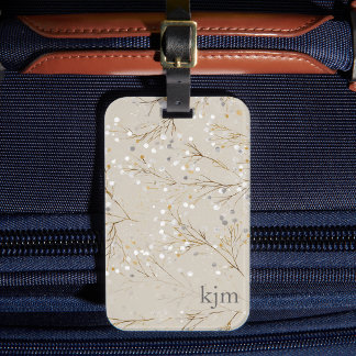 Etiqueta De Bagagem Modern Floral