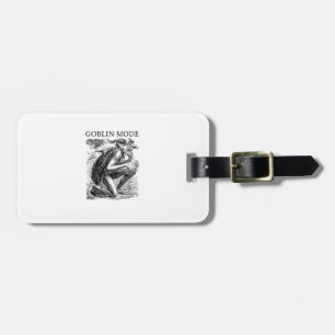 Etiqueta De Bagagem Modo Duende Goblincore Estética Vintage Engraçado