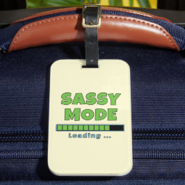 Etiqueta De Bagagem Modo Sassy Carregando …