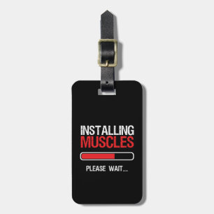 Etiqueta De Bagagem Módulo de Instalação do Construtor de Corpos de