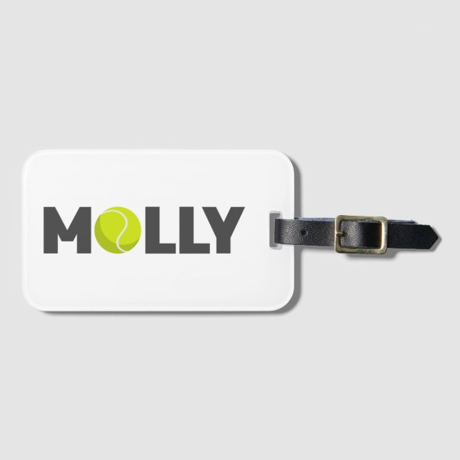 Etiqueta De Bagagem Molly Tênis (Frente Horizontal)