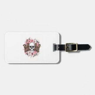 Etiqueta De Bagagem Mom Skull Mama Leopard Skull