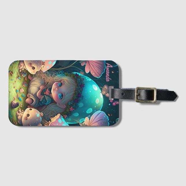 Etiqueta De Bagagem Momentos de elfo mágico (Frente Horizontal)