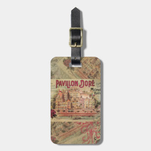 Etiqueta De Bagagem Mônaco Fancy Vintage French Riviera França