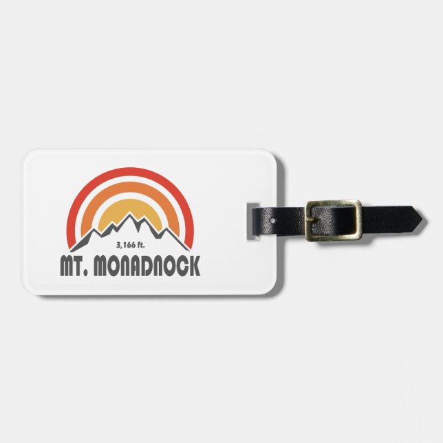 Etiqueta De Bagagem Monadnock New Hampshire (Frente Horizontal)