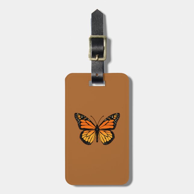 Etiqueta De Bagagem Monarch Butterfly Joy (Frente Vertical)