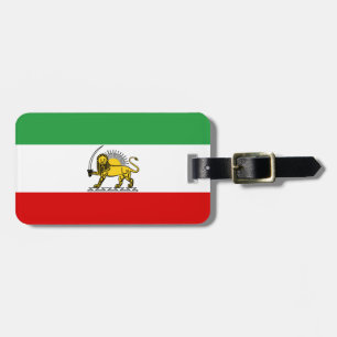Etiqueta De Bagagem Monarquia Constitucional da bandeira iraniana (190
