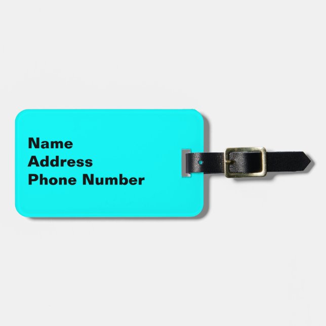 Etiqueta De Bagagem Monarquia "Z" (Frente Horizontal)