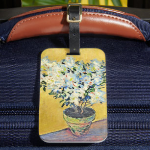 Etiqueta De Bagagem Monet - Azaléias Brancas num Vaso,