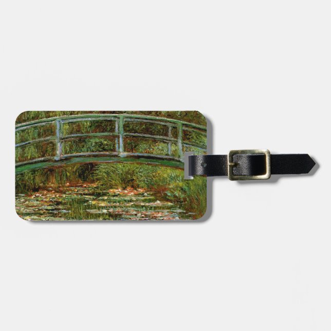 Etiqueta De Bagagem Monet French Bridge Giverney (Frente Horizontal)