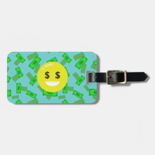 Etiqueta De Bagagem money eyed emoji