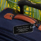 Etiqueta de bagagem monográfica preta com tiras br (Back Insitu 1)