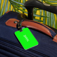 Monograma de texto do nome personalizado verde neo