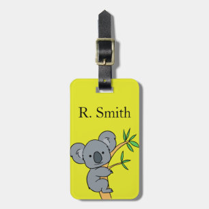 Etiqueta De Bagagem Monograma do Koala