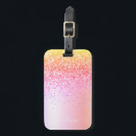 Etiqueta De Bagagem Monograma Dourado da Largura Roxa Prosa do Pastel<br><div class="desc">Folha Dourada, Laranja, Falso Cor-de-rosa, Folha Metálica Espessante Glitter Brutado Monograma de Metal e Marca Inicial ou Bagagem. Isto faz o doce e perfeito aniversário de 16 anos, casamento, chá de panela, aniversário, chá de fraldas ou festa de solteira presente para alguém que ama luxo de luxo e estilos quíticos....</div>