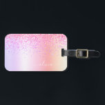 Etiqueta De Bagagem Monograma Dourado da Largura Roxa Prosa do Pastel<br><div class="desc">Pastel Arco-Íris - Folha fina, Dourada, Cor-de-rosa, Espargo Metálico, Brilhante, Brilhante, Nome do Monograma e Saco Inicial ou Etiqueta de Bagagem. Isto faz o doce e perfeito aniversário de 16 anos, casamento, chá de panela, aniversário, chá de fraldas ou festa de solteira presente para alguém que ama luxo de luxo...</div>