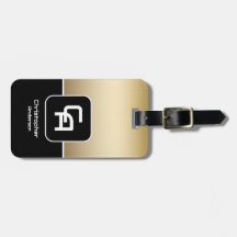 Monograma Dourado metálico